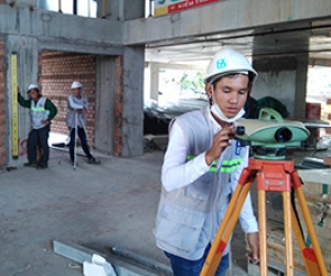 Thi công trắc đạc nhà cao tầng